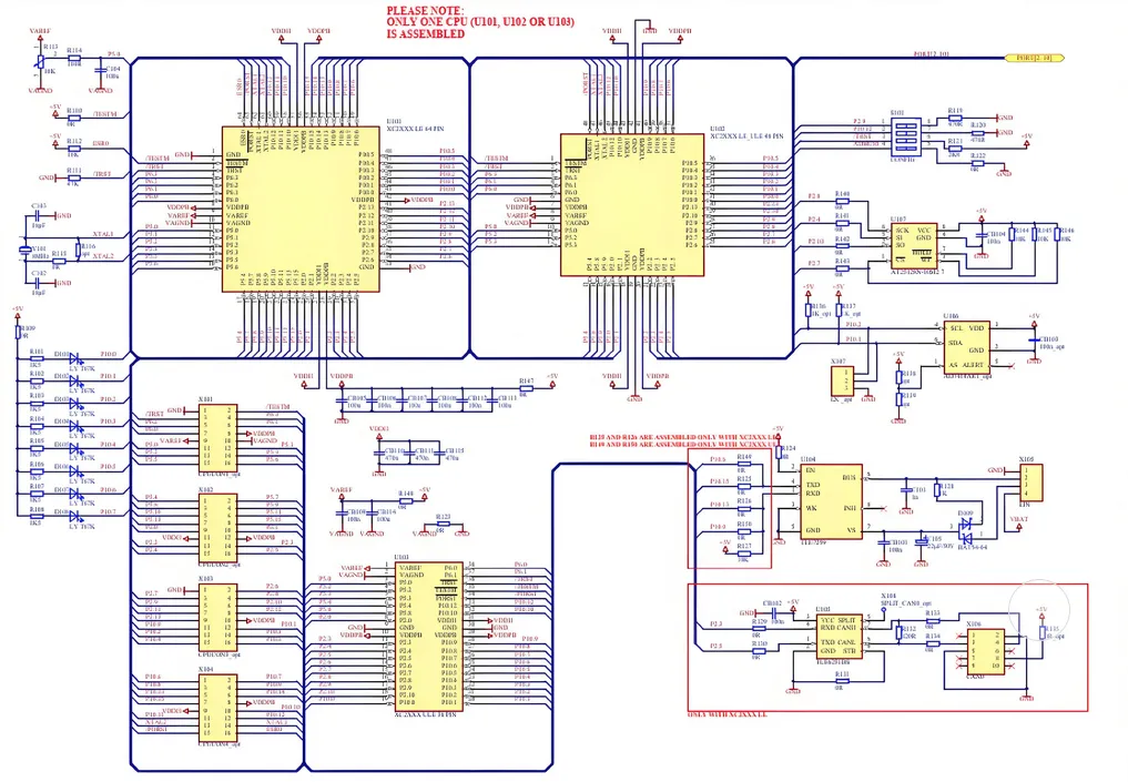 Illustration of ground layer in 4-layer PCB with return current paths.