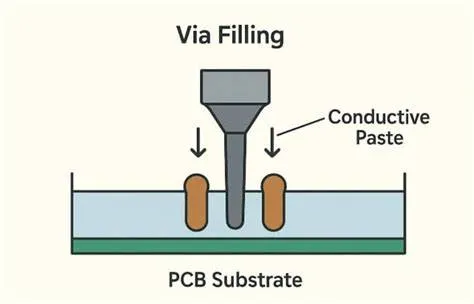 Via fill and planarization process steps
