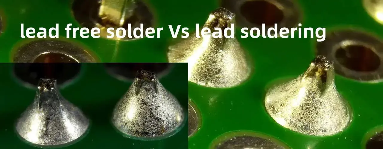 Lead-free solder vs. lead solder on a PCB for green soldering