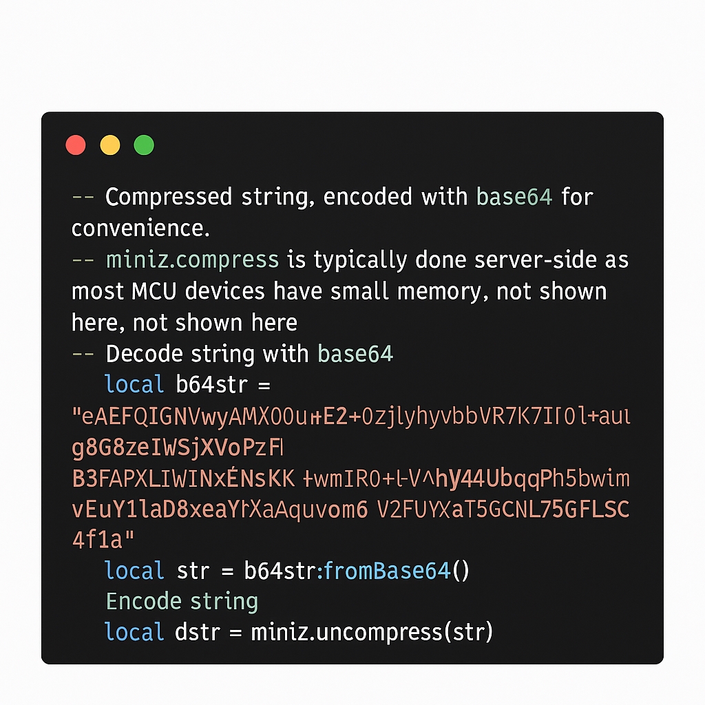 Air780E zlib decompression flow