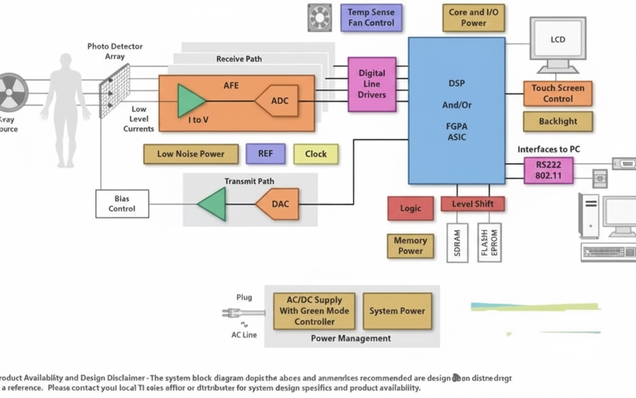 Figure 1 Digital X-ray system block diagram