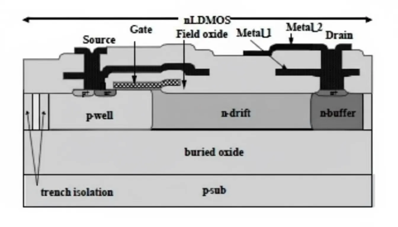 N-LDMOS structure diagram