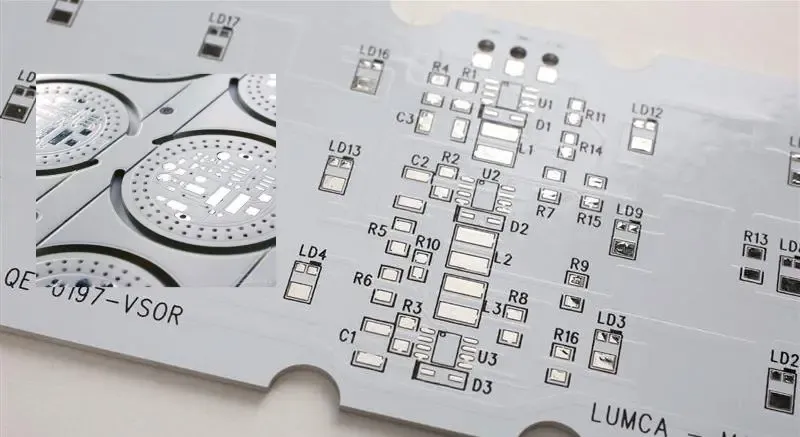 Metal core PCB for high power applications in missile guidance