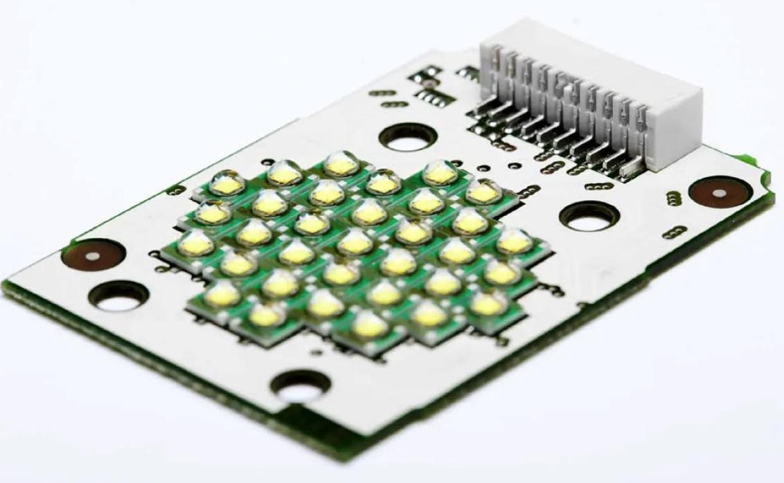 Innovative LED PCB design with glowing lights for efficient illumination