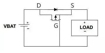 PMOS reverse polarity protection circuit