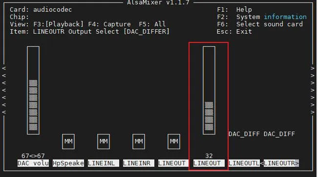 Headphone volume control in alsamixer