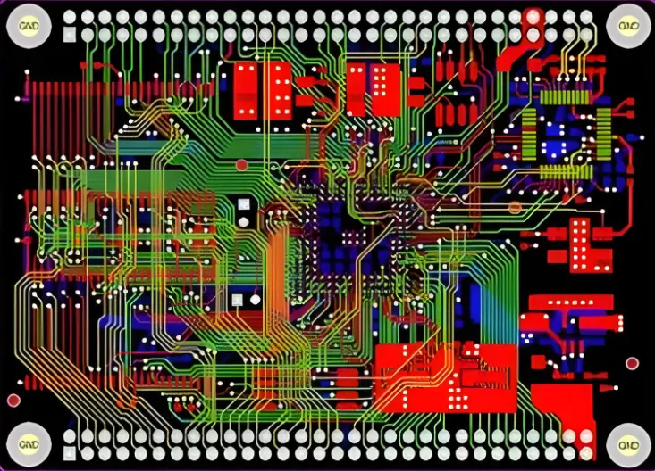 HDI PCB design with test points for flying probe testing optimization