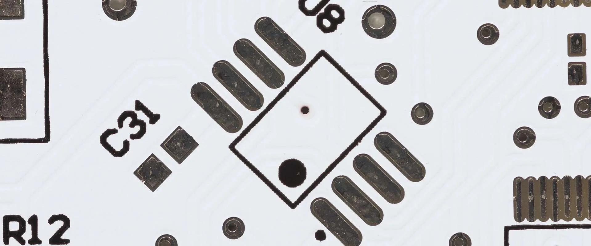 White-PCB black silkscreen