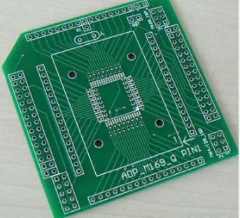 Top view of LED PCB design highlighting white silkscreen coverage zones