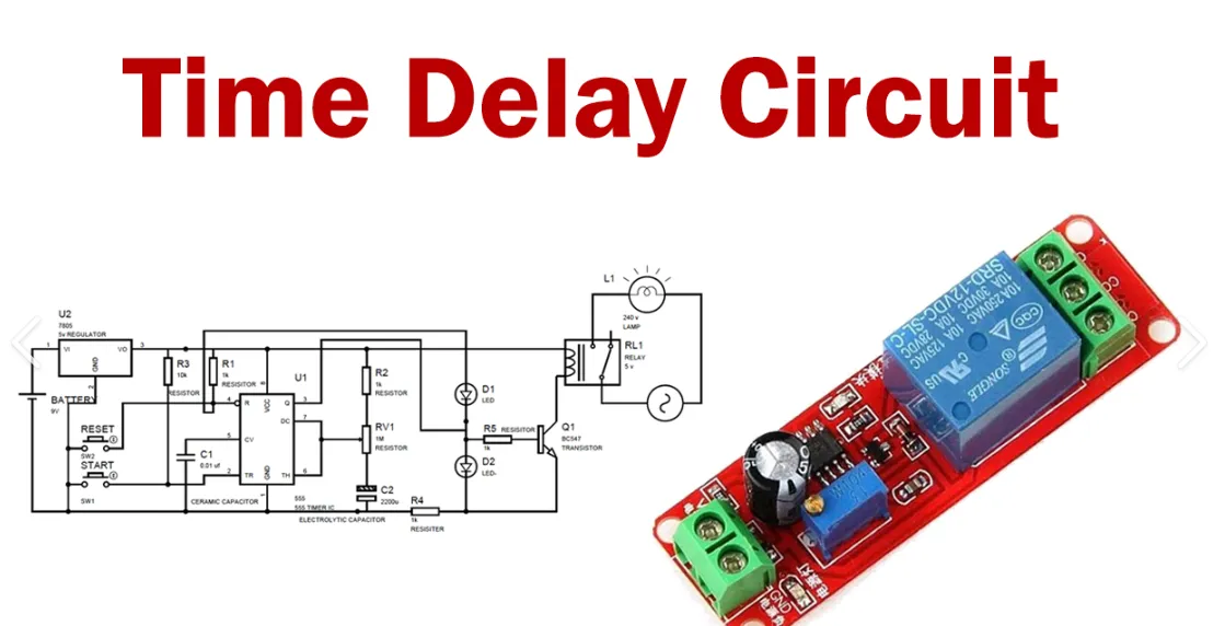 555 Timer Based Adjustable Delay Circuit