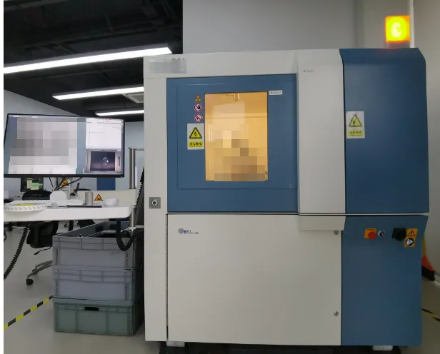 Advanced PCB X-ray inspection equipment in a manufacturing setting