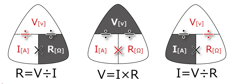 "Diagram of resistor power dissipation calculation in a circuit."