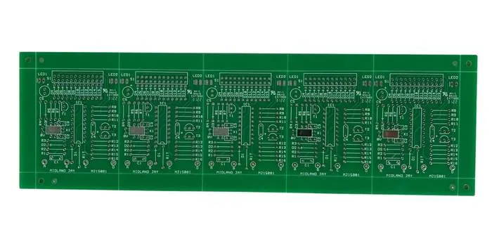 Finished PCB stack with lead-free HASL for environmental compliance.