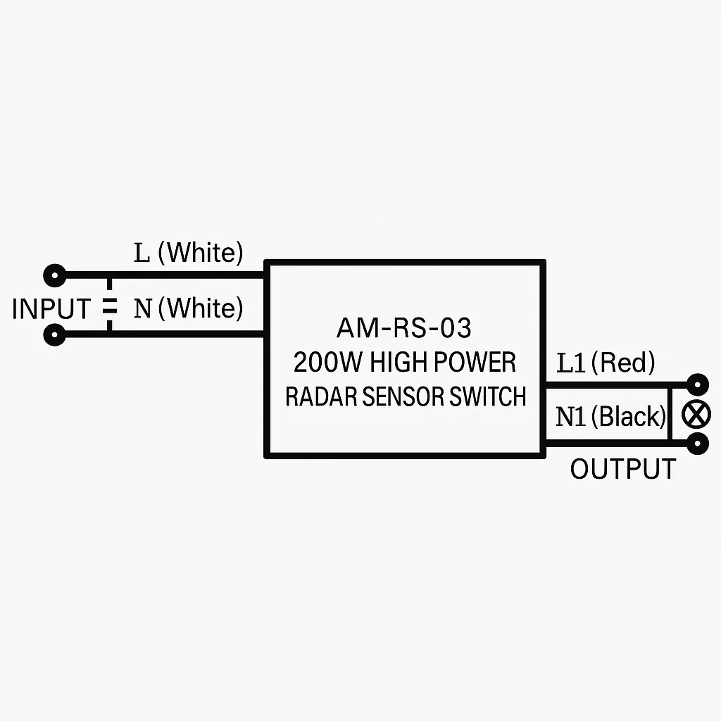 Microwave motion sensor wiring diagram