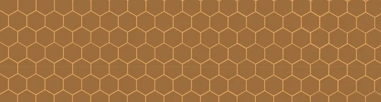 hexagonal hatched polygon