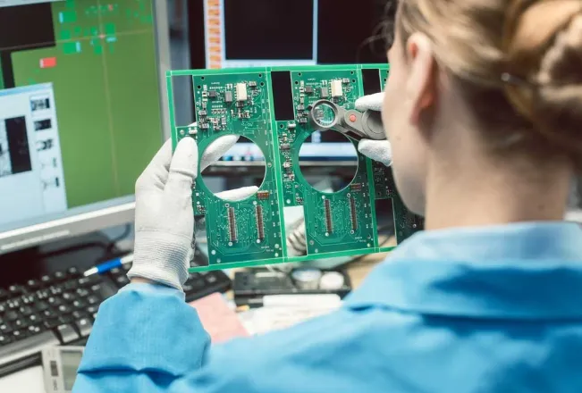 Finished PCB Undergoing Quality Testing
