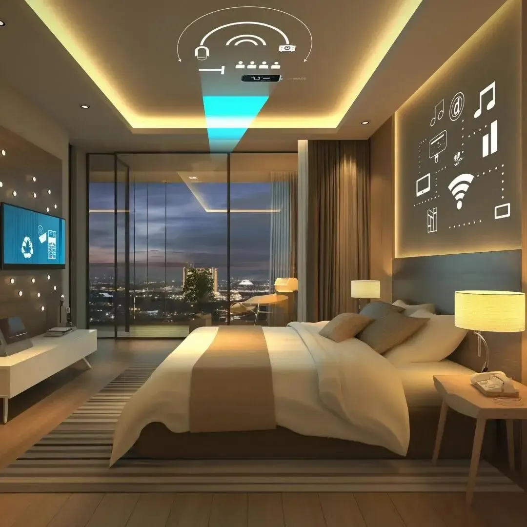 Secure hotel room control system with protected PCB technology