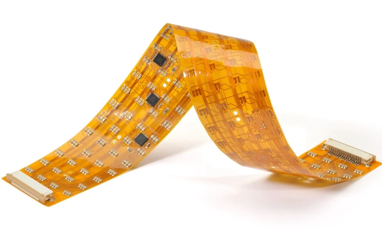 Eco-friendly flex PCB with sustainable materials.