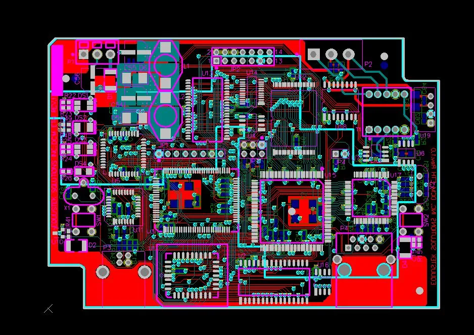 Detailed photograph of ECU PCB for reverse engineering documentation