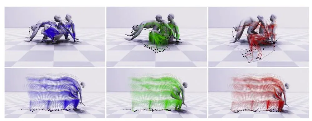 Motion trajectory visualization