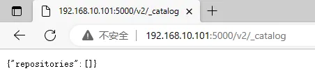 Registry catalog response