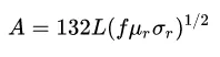 Substituting the skin depth expression yields