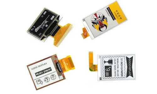 E-Ink display connected to PCB via FPC connector