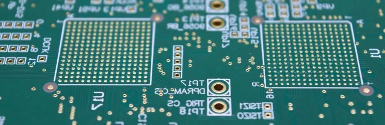 HDI PCB with via-in-pad design for improved stacked via reliability.