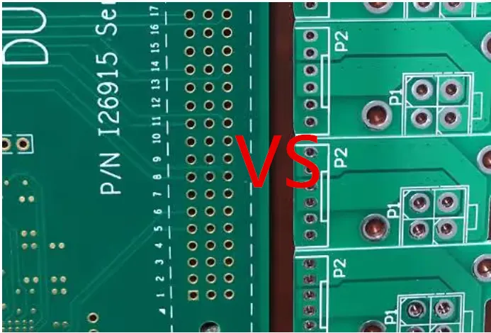 Comparison of high-resolution vs. low-resolution PCB silkscreen markings for component identification