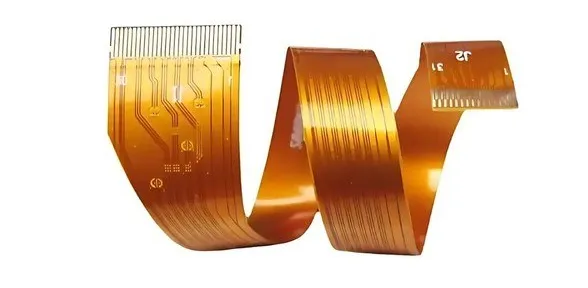 Diagram showing bend radius in flexible PCB design
