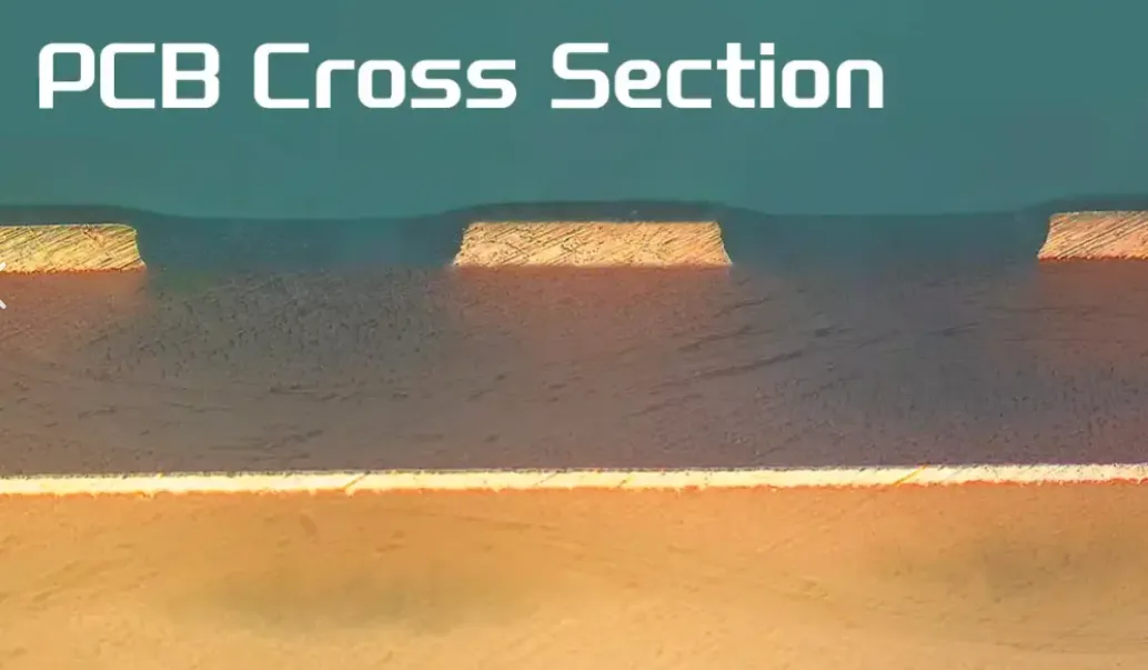 PCB Trace Cross Section Diagram