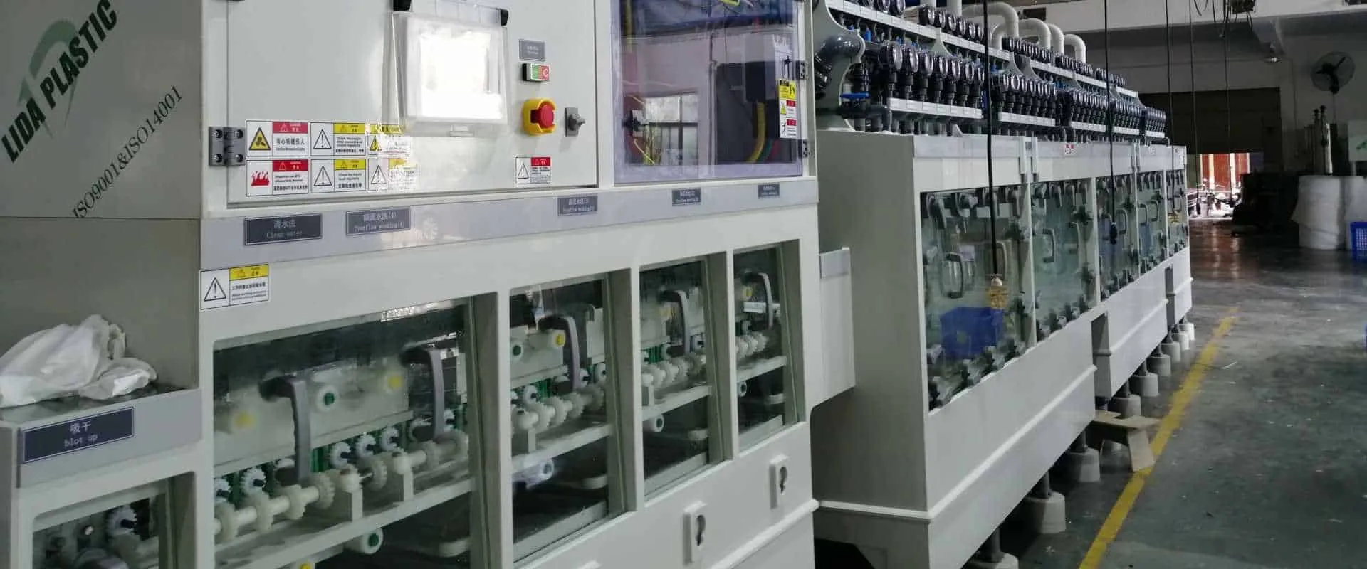 PCB etching setup with protective gear