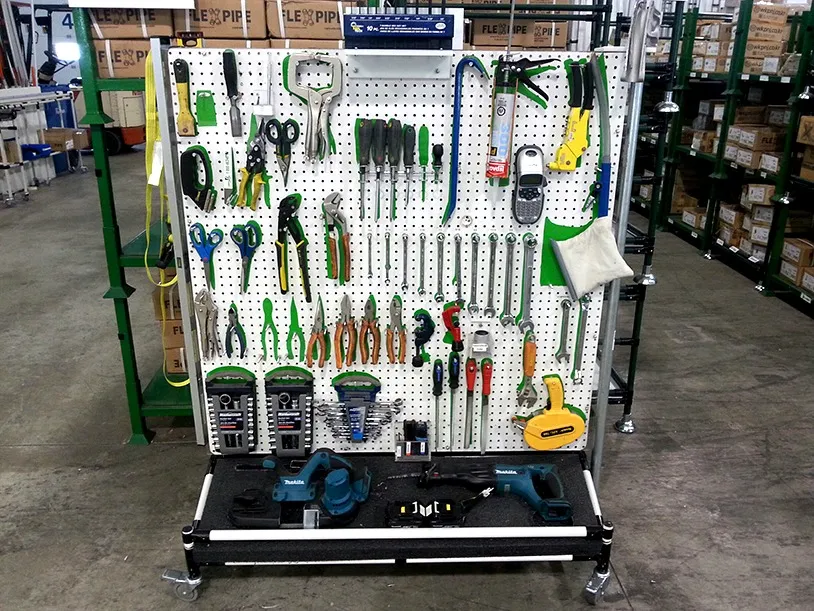 5S organized PCB soldering station