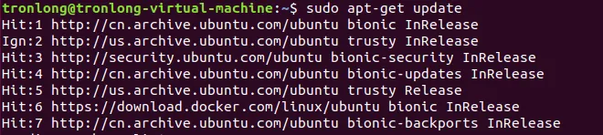 Install Docker packages
