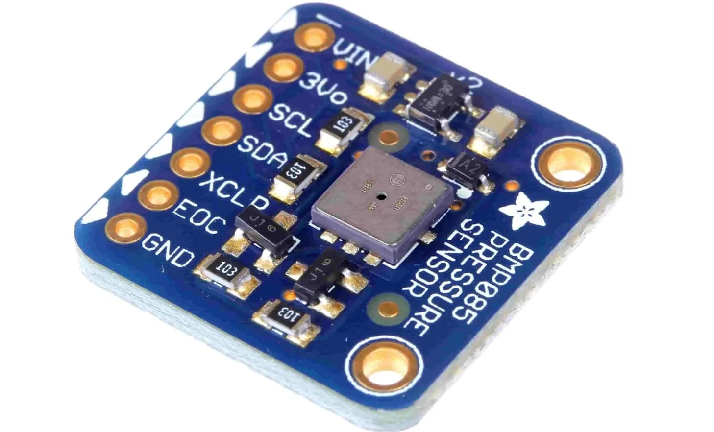 PCB design layout for weather station with sensor placement.