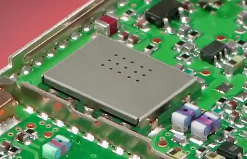 PCB with metal shield for EMI protection in e-reader design