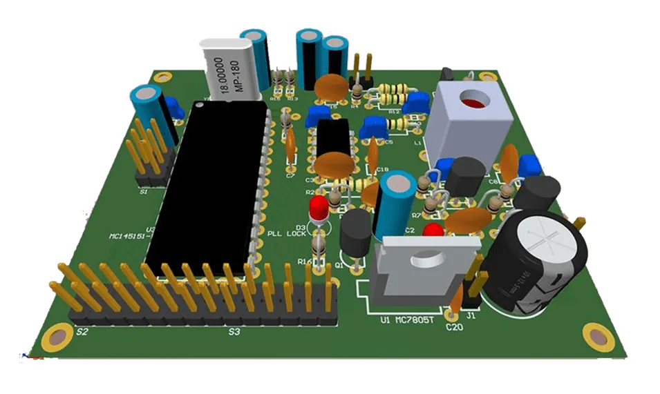 PCB with budget-friendly components for signal integrity