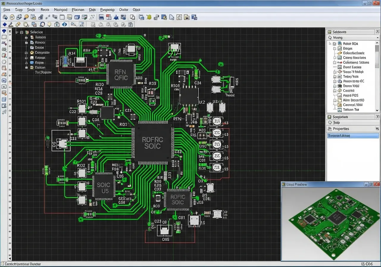 PCB layout design for DIY ECU PCB project.