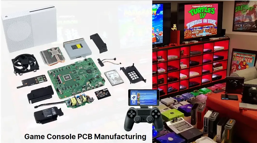 Internal PCB of a portable gaming device highlighting durability features