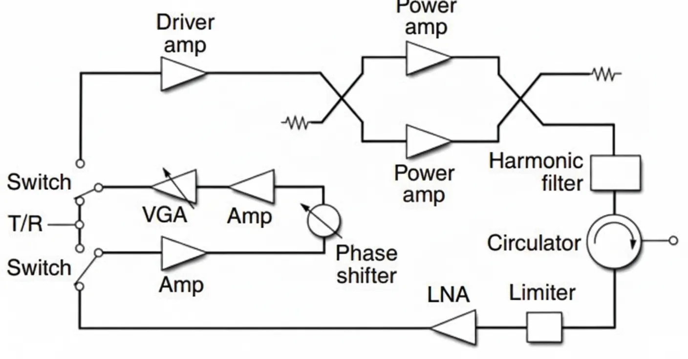 T/R module block diagram