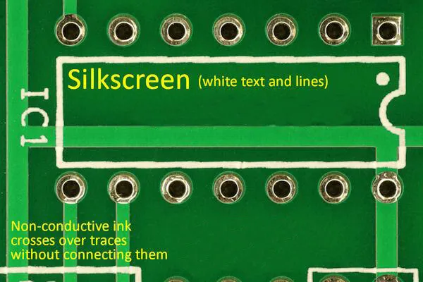 PCB with colored silkscreen serial number for easy traceability