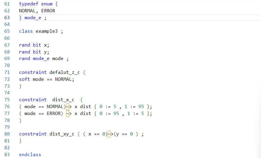 SystemVerilog Randomization Syntax