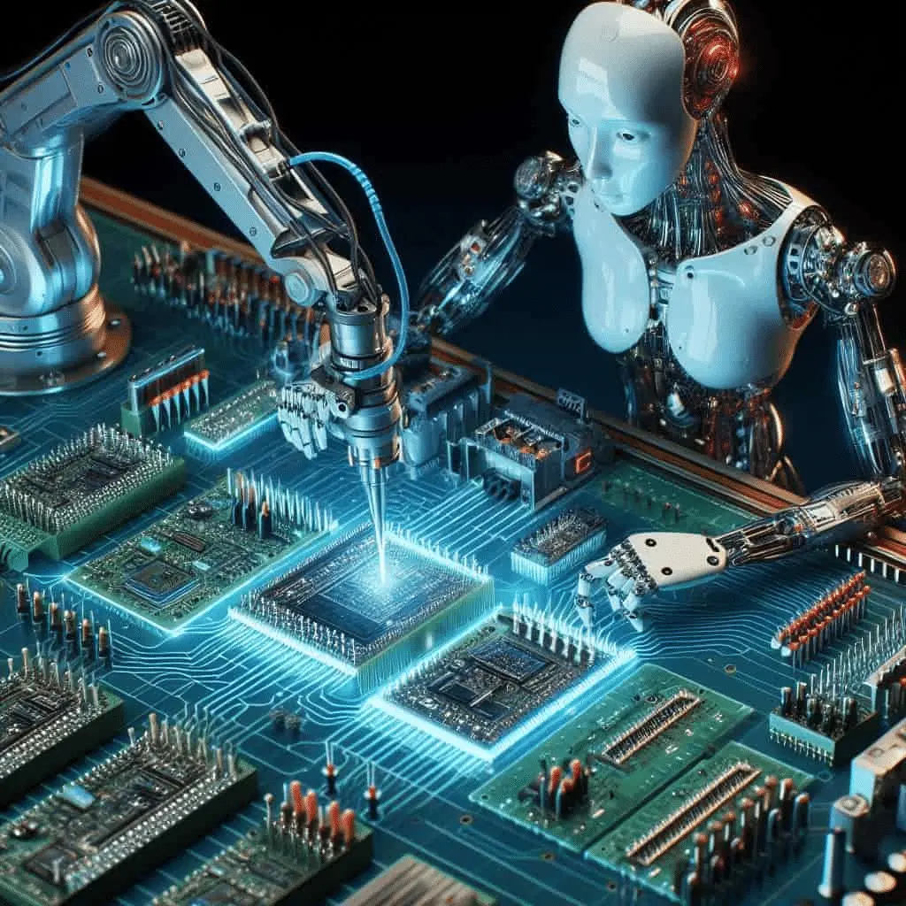 Smart PCB manufacturing facility with AI integration