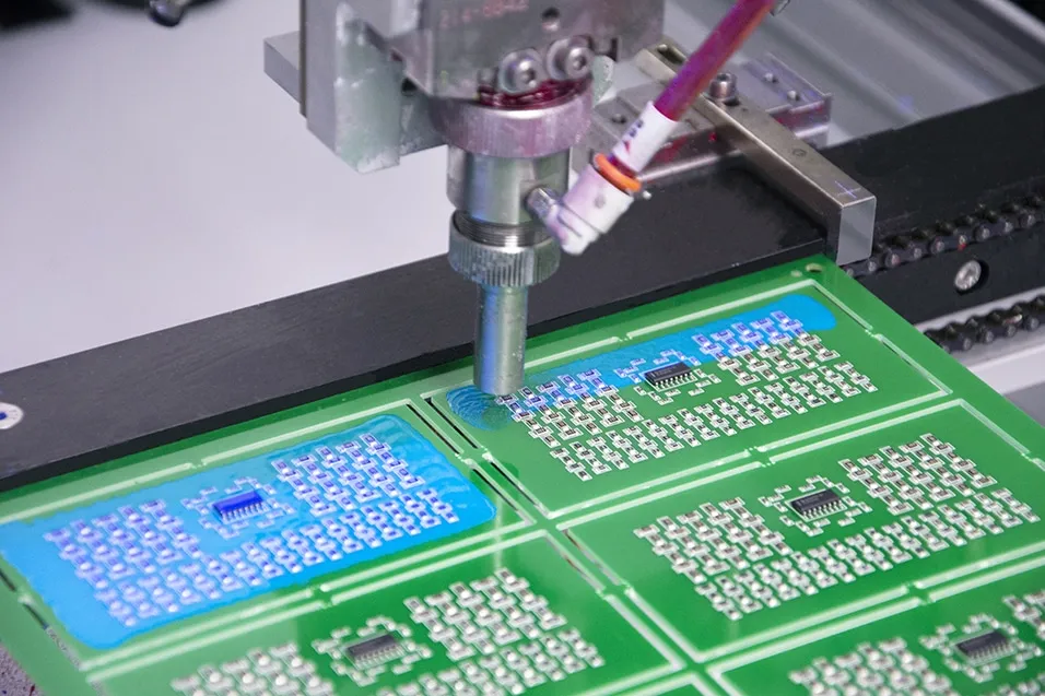 High-speed PCB production line with UV curing system