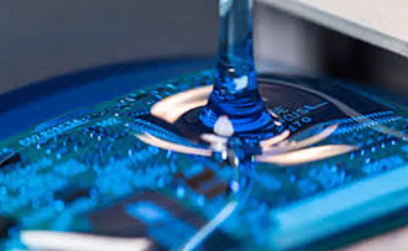 Mixing two-part potting compound for electronic encapsulation
