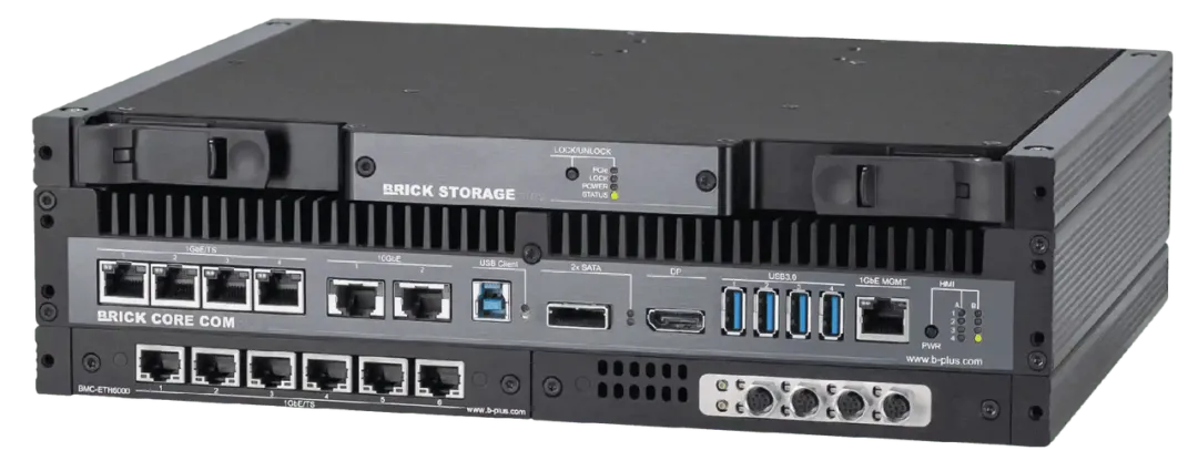 BRICKplus industrial controller with BMC-ETH6000 and CAN expansion