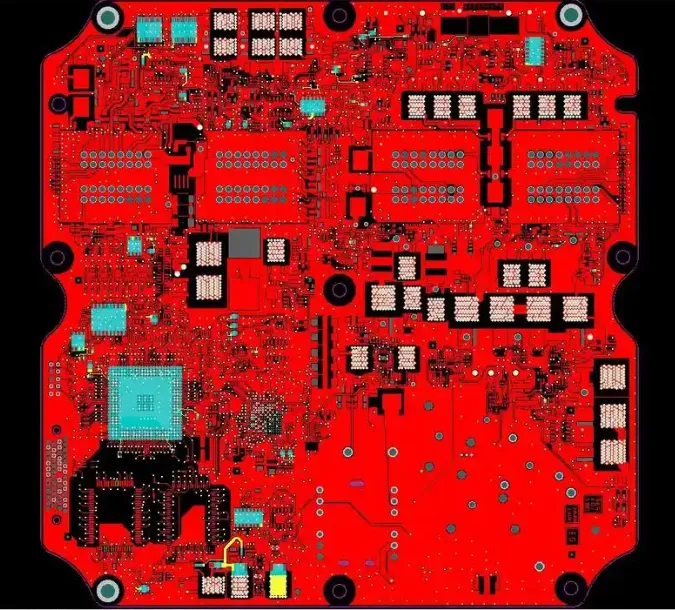 "PCB art design in software with separated layers for art and function."
