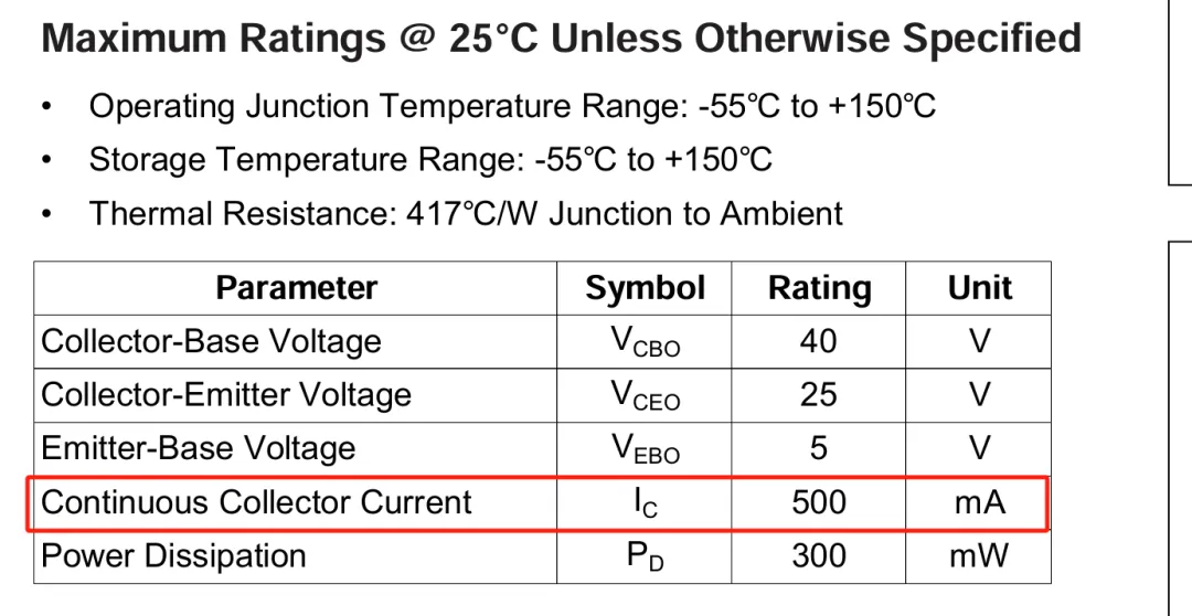 S8050 transistor datasheet