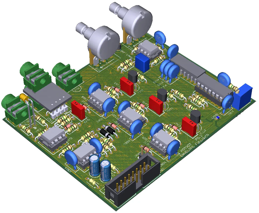 Cross-Section of Embedded Component PCB