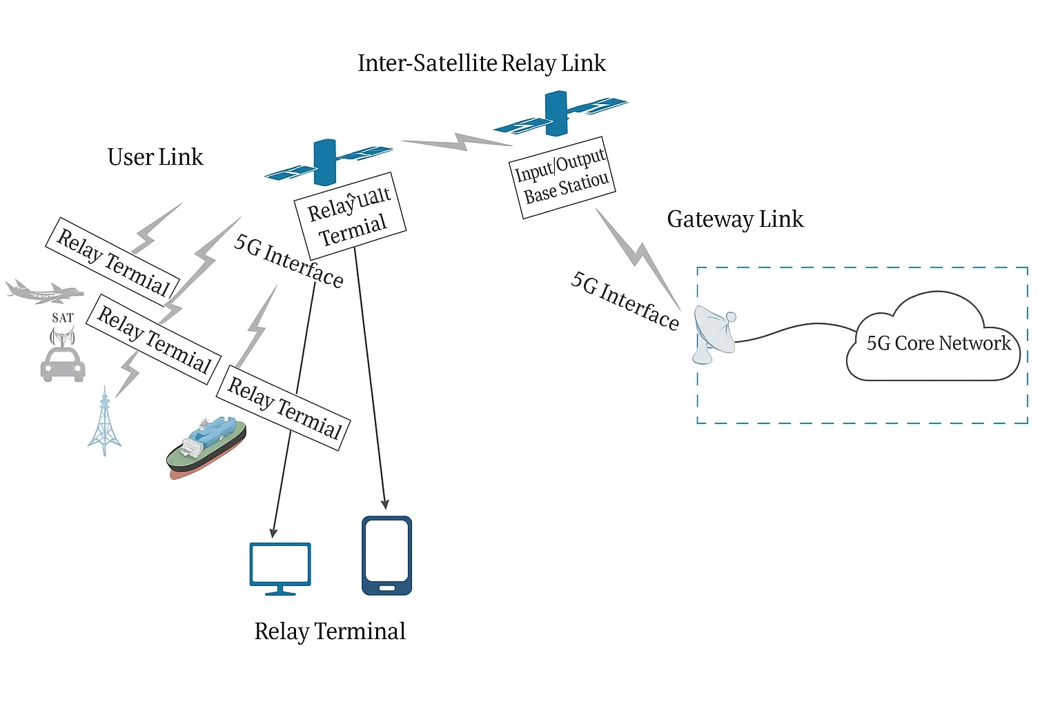 5G satellite integrated transport view
